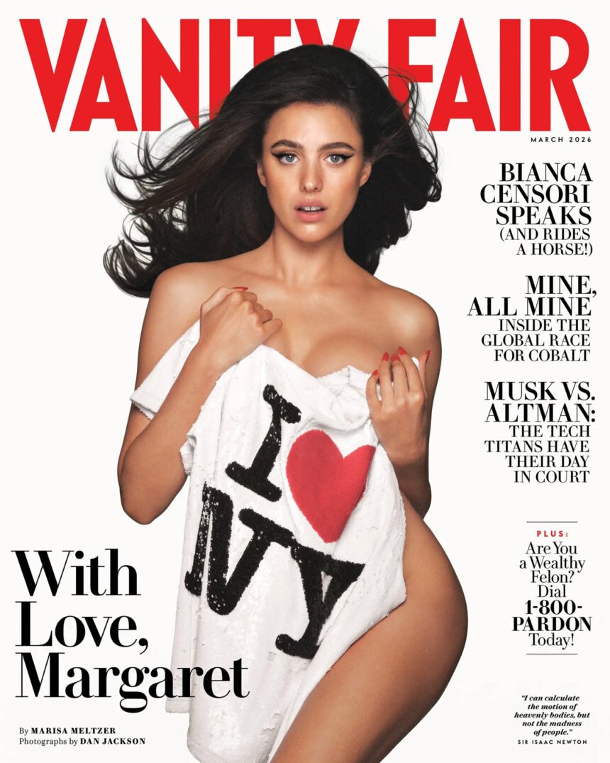 Margaret Qualley covers Vanity Fair March 2026 by Daniel Jackson