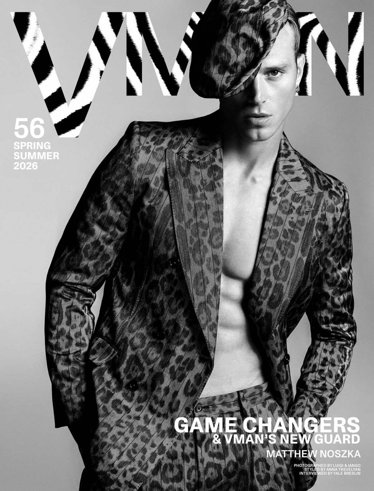 Matthew Noszka covers VMan Spring/Summer 2026 by Luigi & Iango