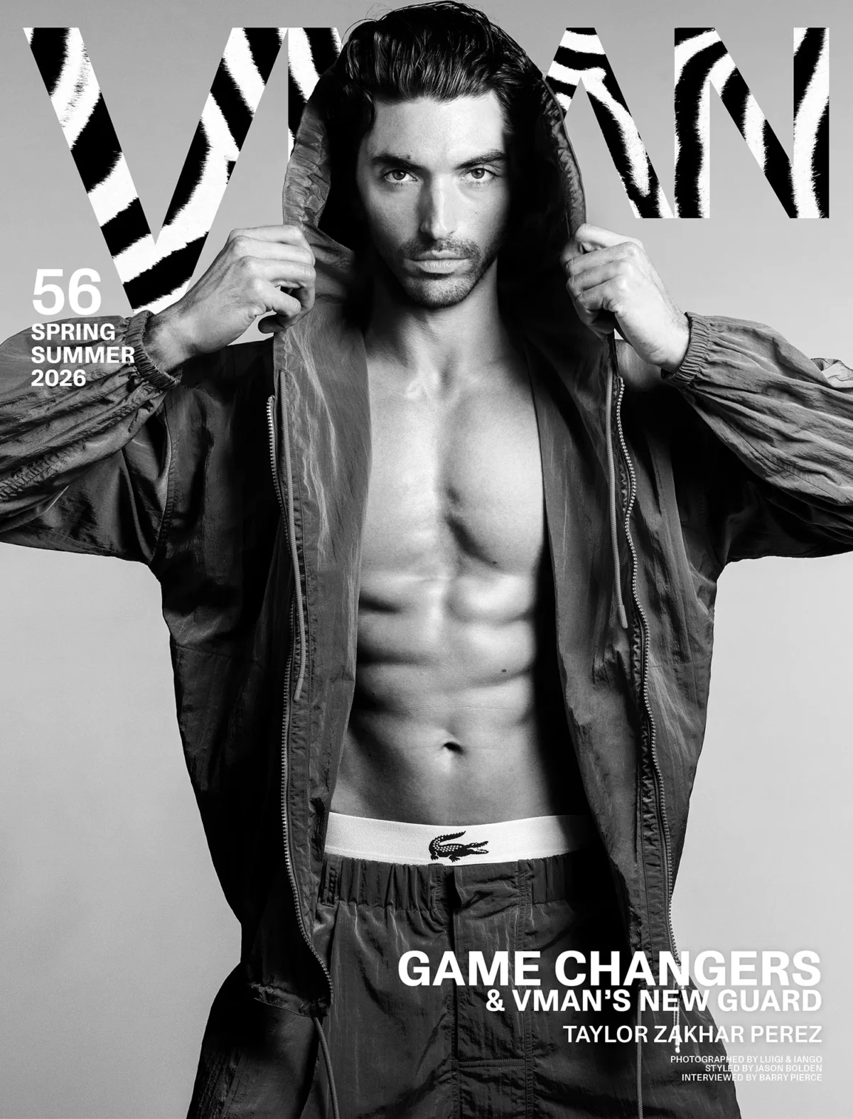 Taylor Zakhar Perez covers VMan Spring/Summer 2026 by Luigi & Iango