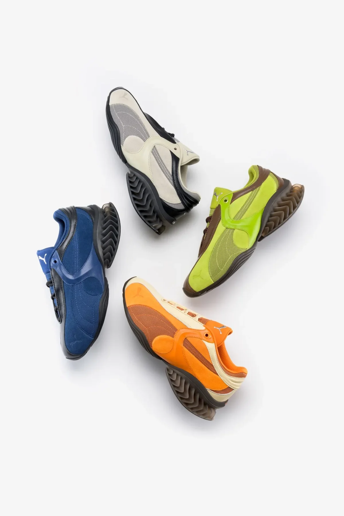 The PUMA CELL Geo revives 1990s cushioning with a bold geometric design