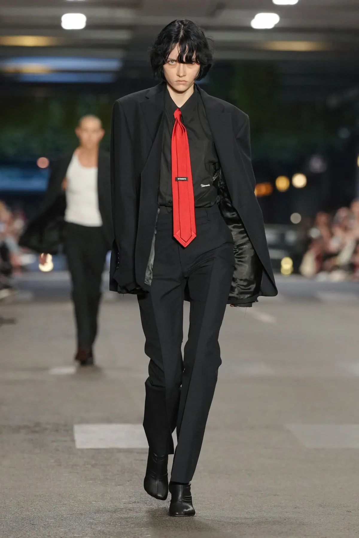 Vetements returns to Paris, and Spring 2027 comes quietly undone Vetements Spring-Summer 2027 - Paris Fashion Week Men's