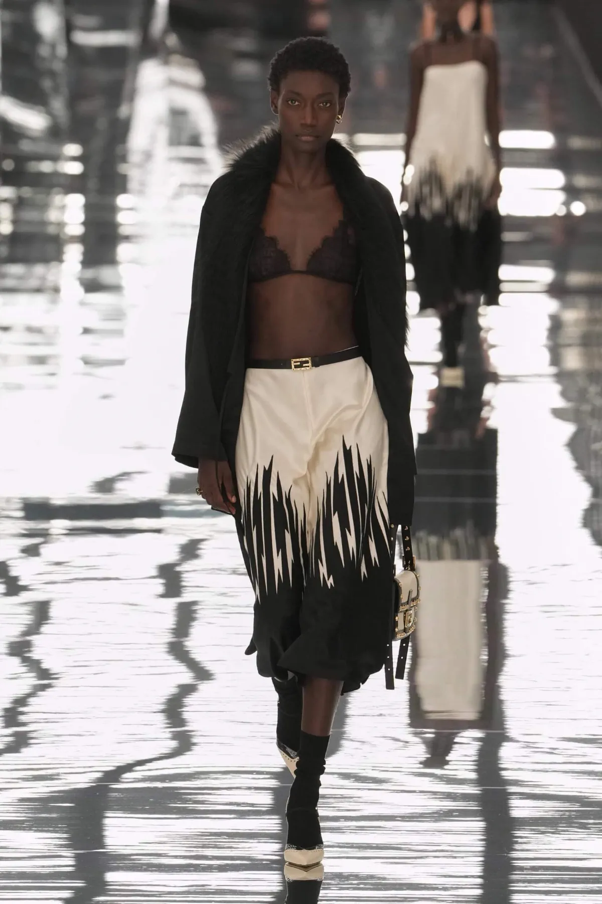 Fendi transformed Spring 2027 into a hall of mirrors, making the audience part of the show Fendi Spring-Summer 2027 - Milan Fashion Week