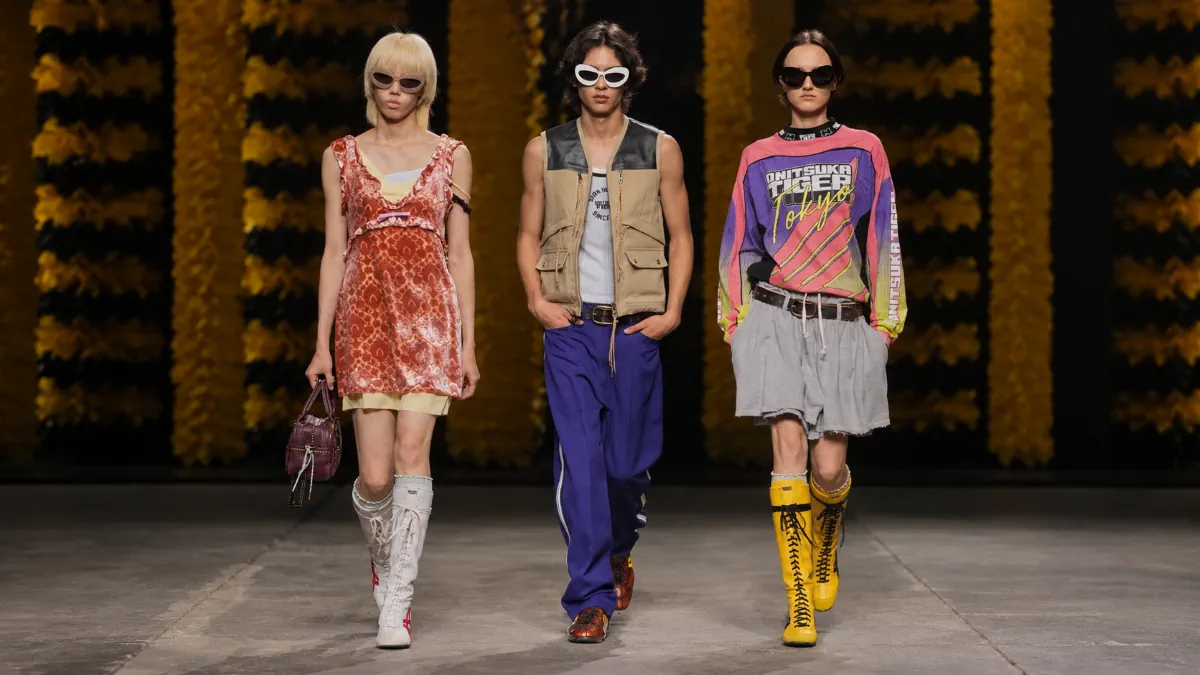 Onitsuka Tiger's Spring 2027 collection takes a winding route through America Onitsuka Tiger Spring-Summer 2027 - Milan Fashion Week