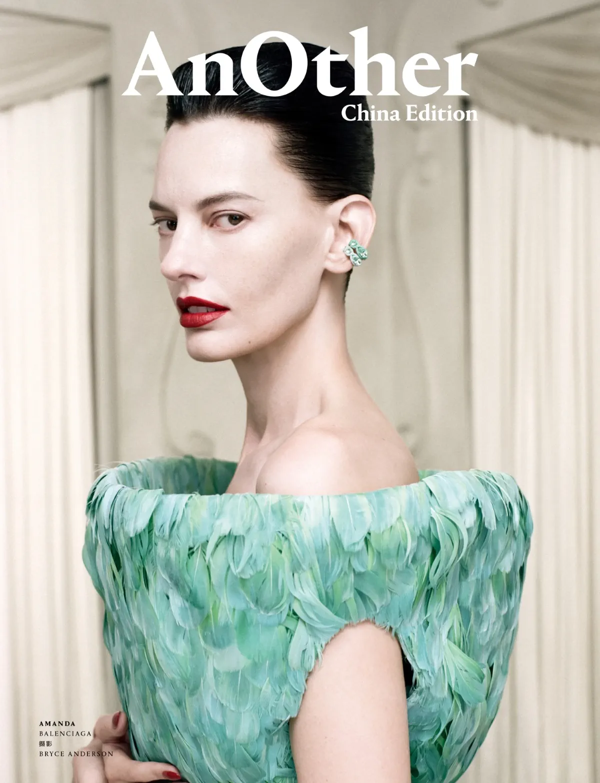 Amanda Murphy and Xiao Wen Ju in Balenciaga Haute Couture on AnOther China Edition Issue 001 by Bryce Anderson Amanda Murphy and Xiao Wen Ju in Balenciaga Haute Couture on AnOther China Edition Issue 001 by Bryce Anderson