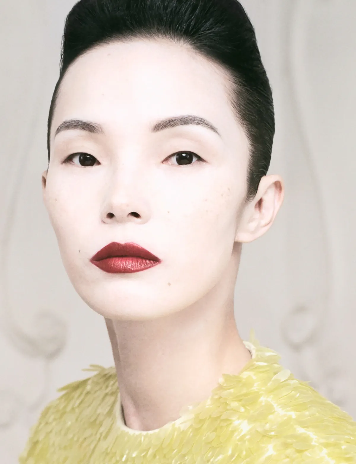 Amanda Murphy and Xiao Wen Ju in Balenciaga Haute Couture on AnOther China Edition Issue 001 by Bryce Anderson