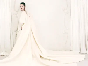 Amanda Murphy and Xiao Wen Ju in Balenciaga Haute Couture on AnOther China Edition Issue 001 by Bryce Anderson