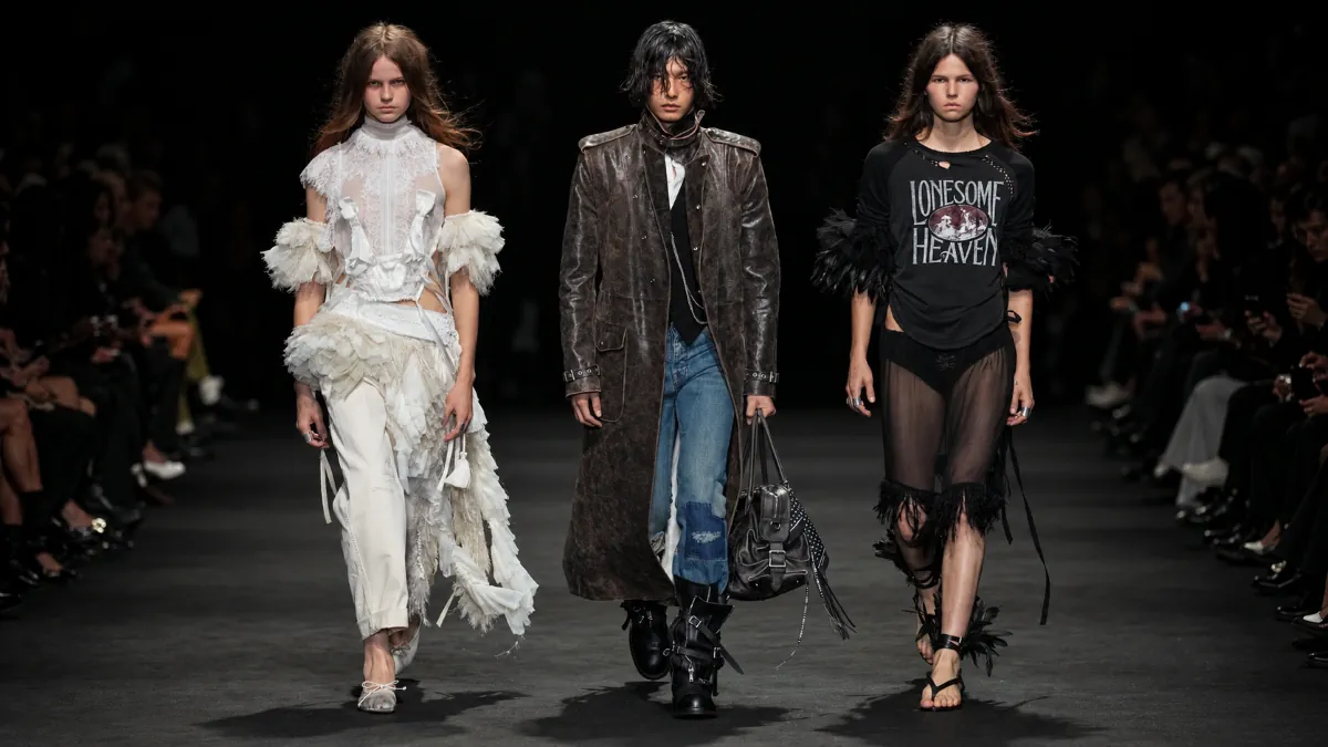 Ann Demeulemeester Spring 2027 finds romance in the desert’s worn edges Ann Demeulemeester Spring-Summer 2027 - Paris Fashion Week