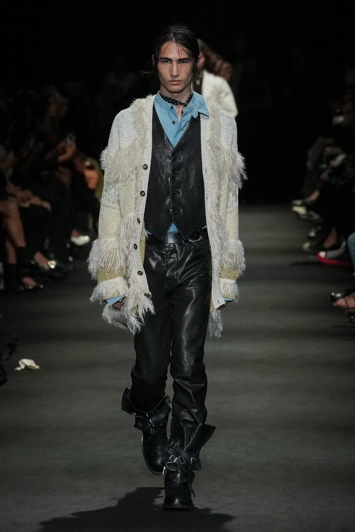 Ann Demeulemeester Spring 2027 finds romance in the desert’s worn edges Ann Demeulemeester Spring-Summer 2027 - Paris Fashion Week