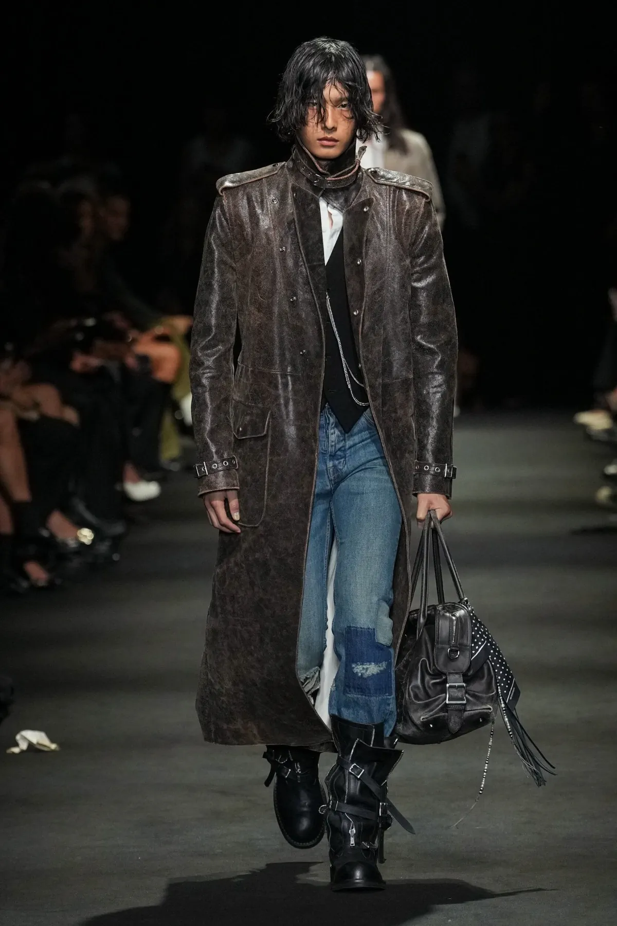 Ann Demeulemeester Spring 2027 finds romance in the desert’s worn edges Ann Demeulemeester Spring-Summer 2027 - Paris Fashion Week