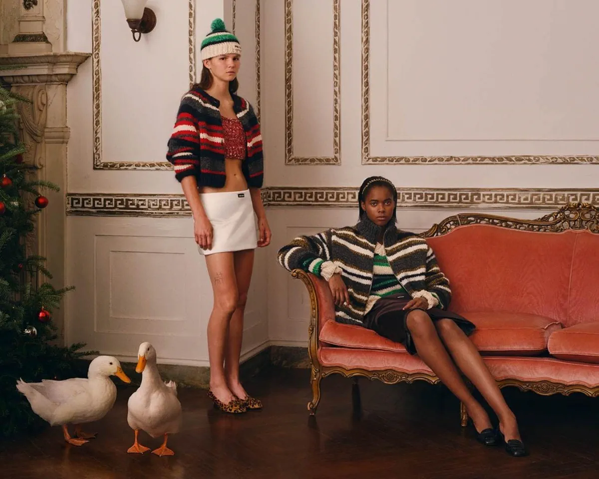 Miu Miu Holiday 2026 campaign brings Gigi Hadid into a playful vision of festive dressing