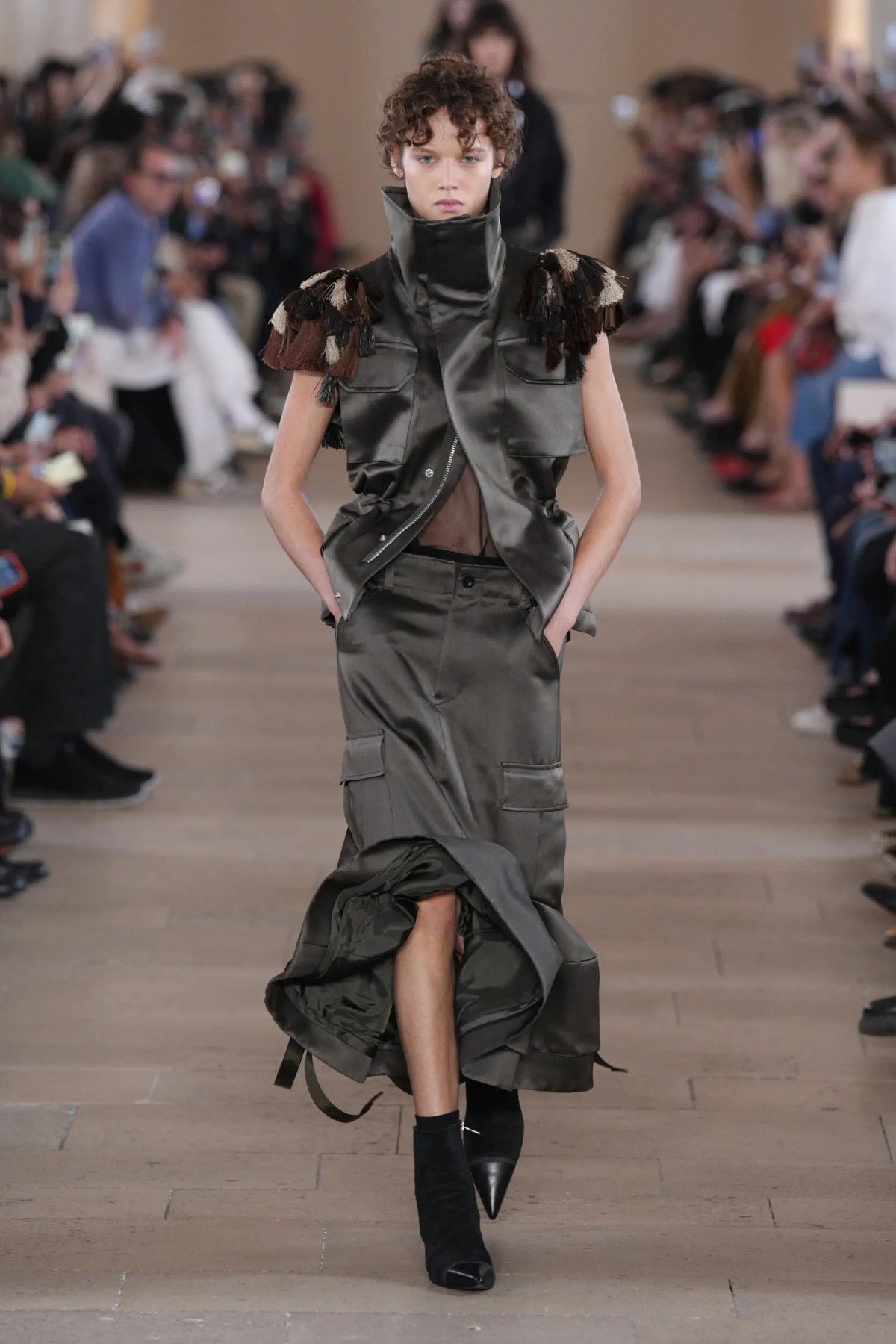 Sacai Spring 2027 examines clothing from the inside out Sacai Spring-Summer 2027 - Paris Fashion Week
