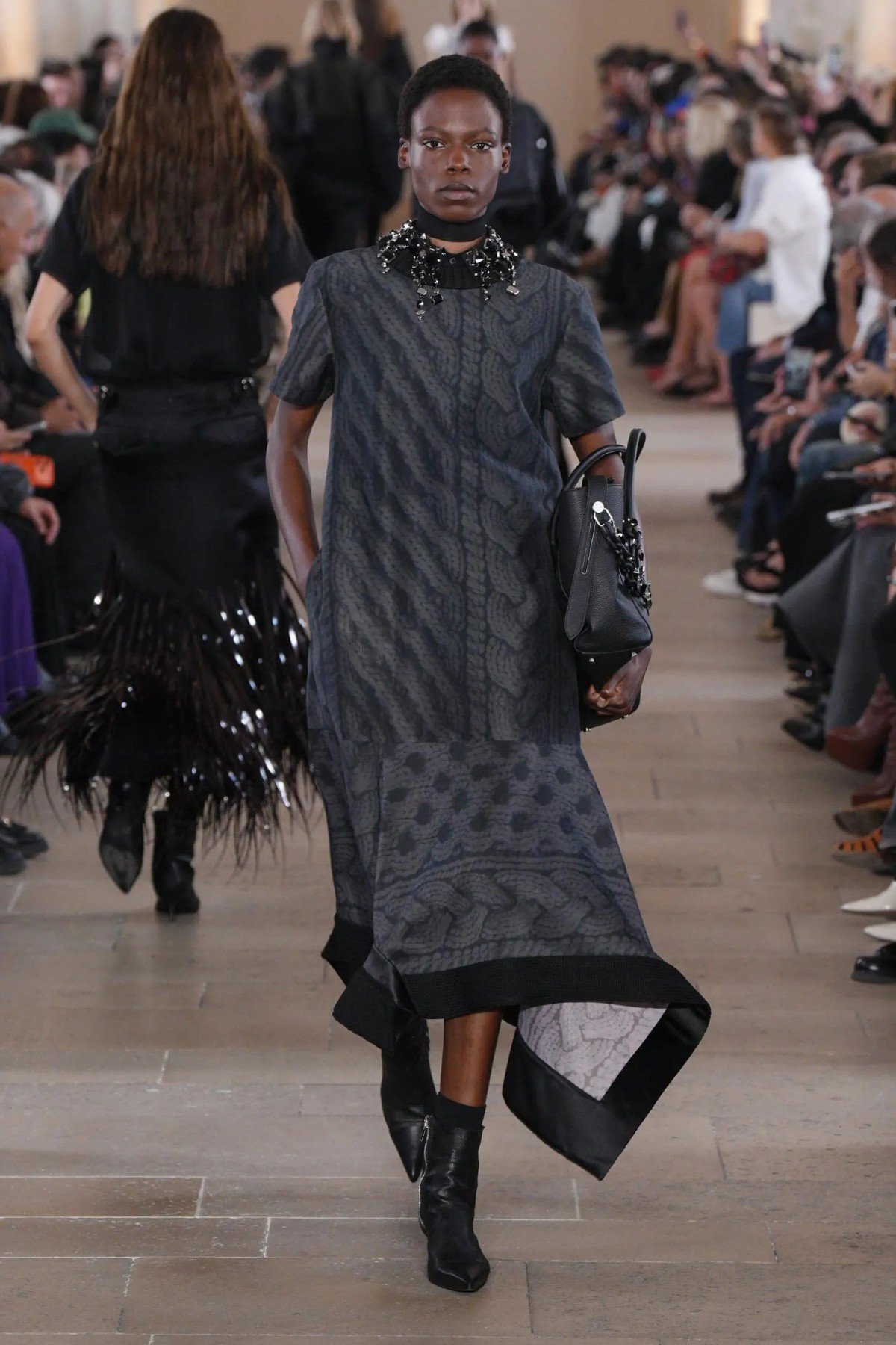 Sacai Spring 2027 examines clothing from the inside out Sacai Spring-Summer 2027 - Paris Fashion Week