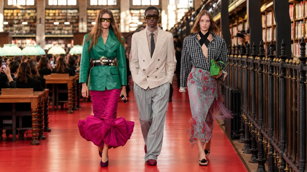 Alessandro Michele opens an antilibrary for Valentino's Spring 2027 collection Valentino Spring-Summer 2027 - Paris Fashion Week